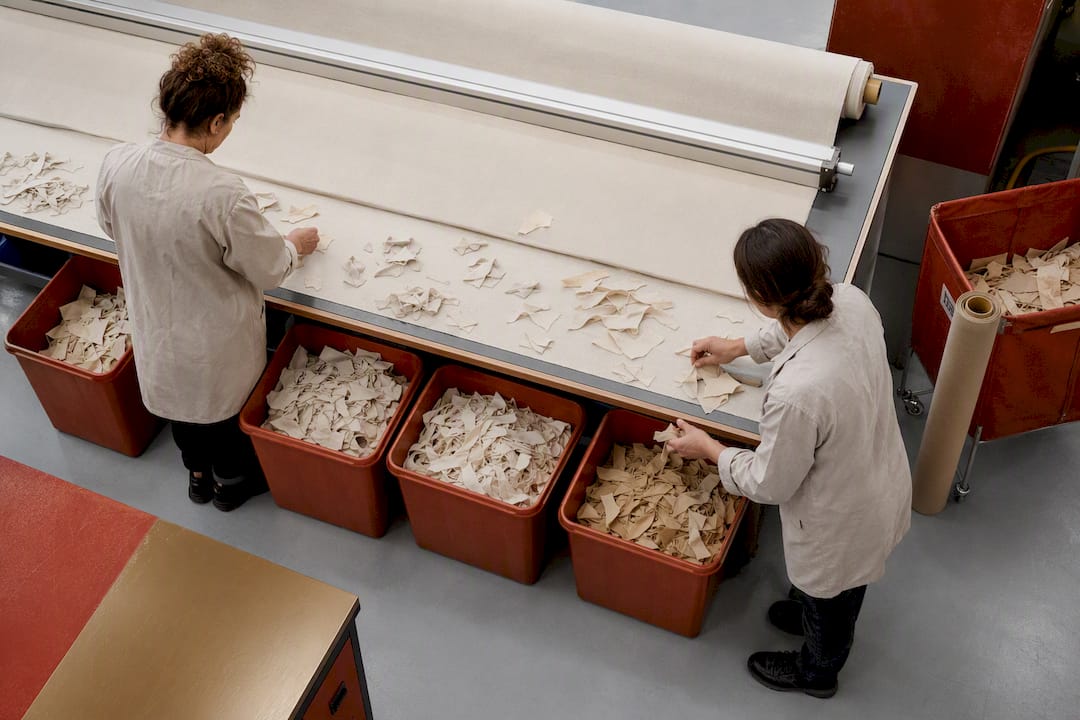 Scarti tessili separati per il riutilizzo