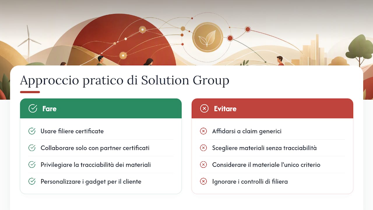 Come Solution Group affronta i progetti di packaging regalo sostenibile — overview diagram