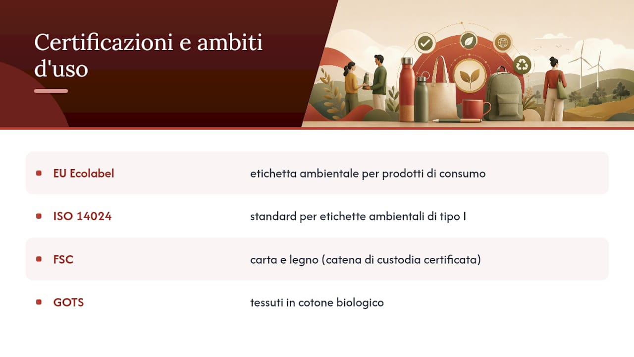 Certificazioni ambientali per materiali promozionali