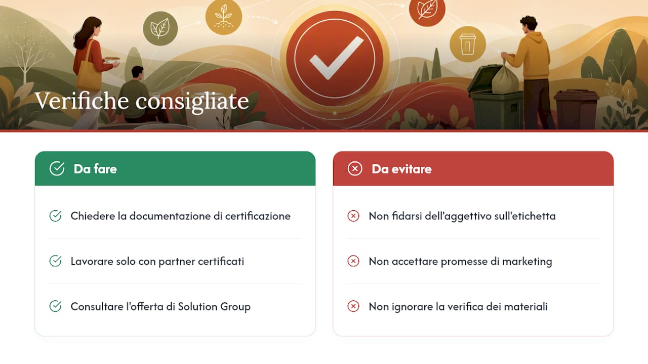 Perché Solutiongroup verifica sempre le certificazioni prima di scegliere un materiale — overview diagram