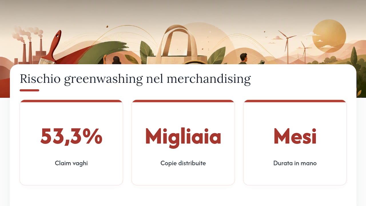 Perché il greenwashing è un rischio concreto per il merchandising — overview diagram