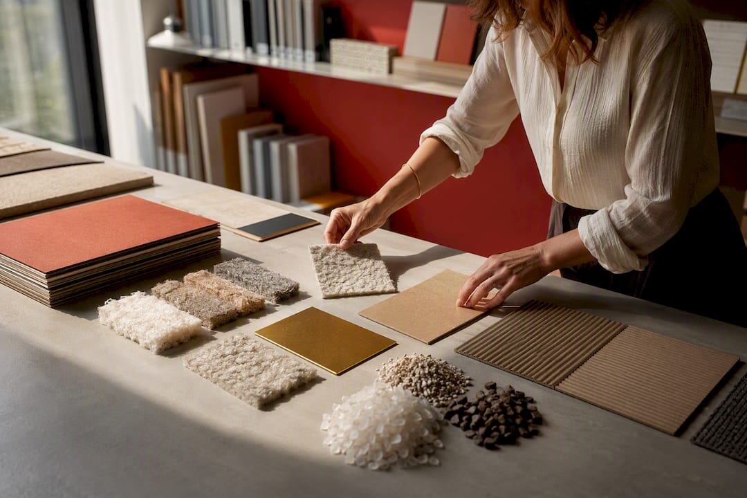 Campioni di materiali eco-sostenibili per il merchandising