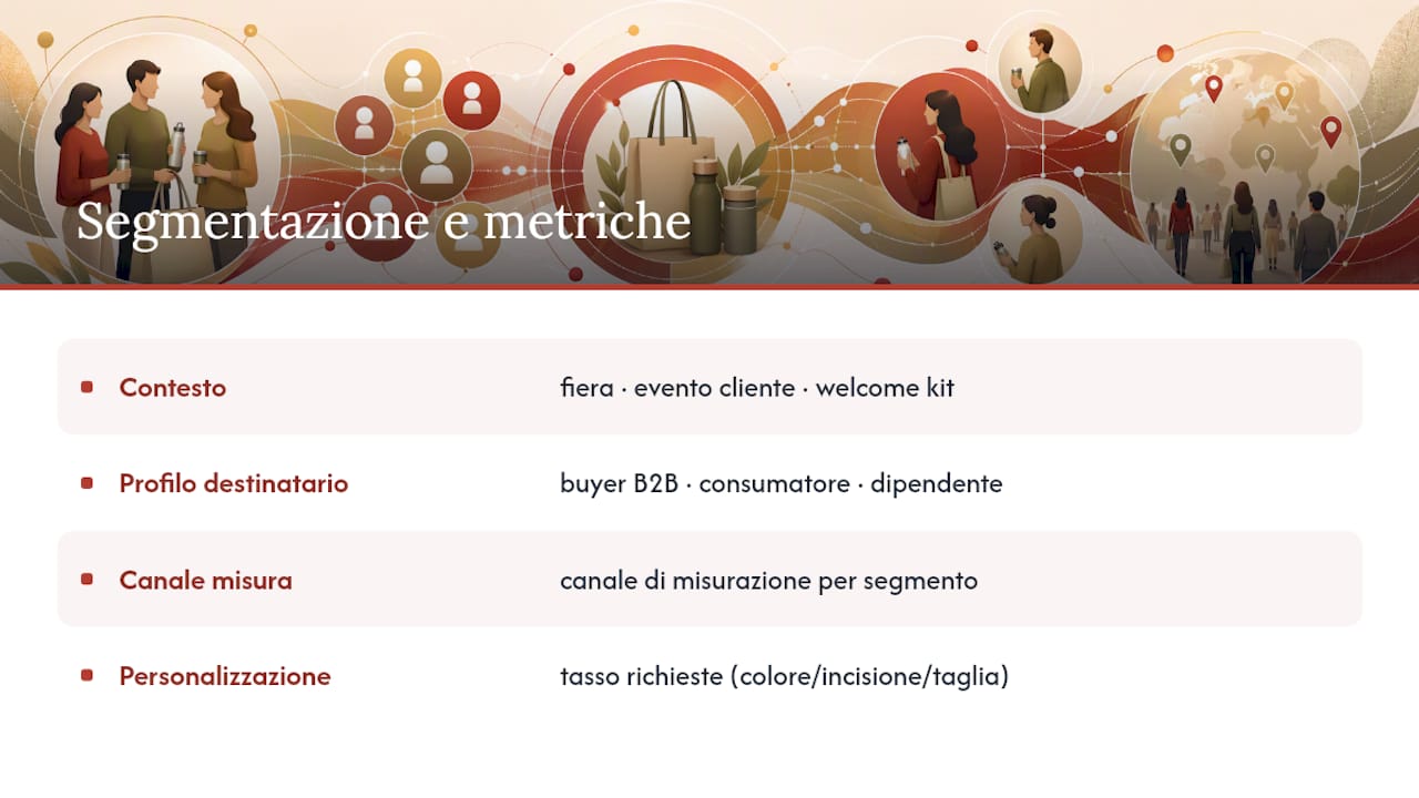 Segmentazione del target e personalizzazione per migliorare le metriche — overview diagram