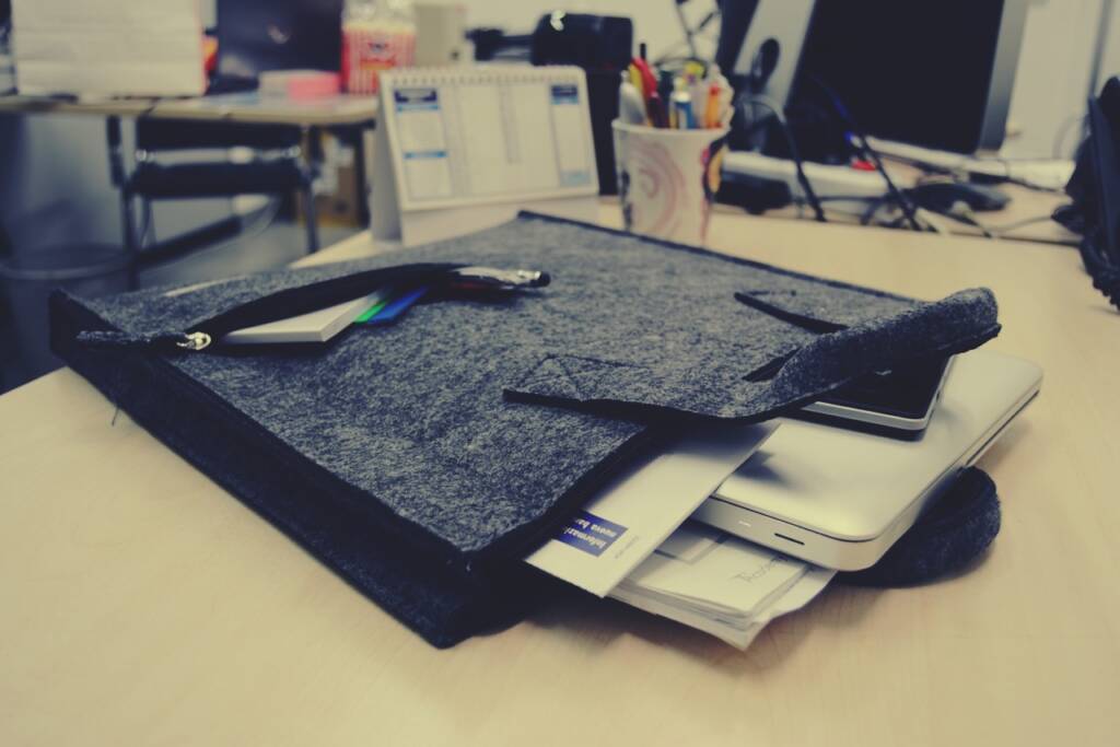 Bag made from recycled PET